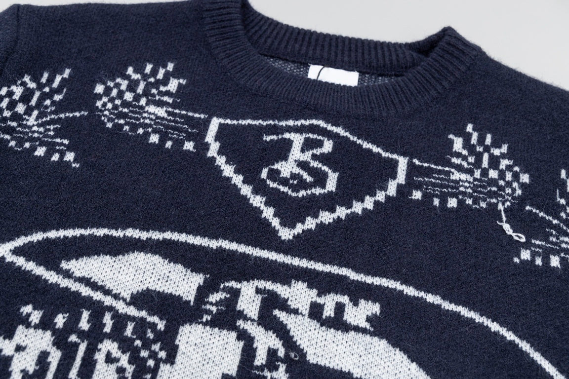 Burberry Knight Sweater "Navy Blue"
