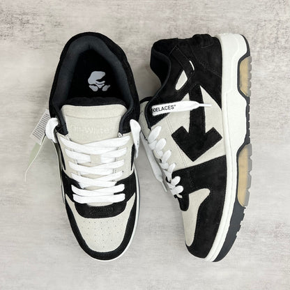 Off-White Out Of Office "Black-White Suede"