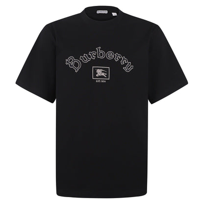 Burberry Gothic Logo Cotton T-Shirt "Black"