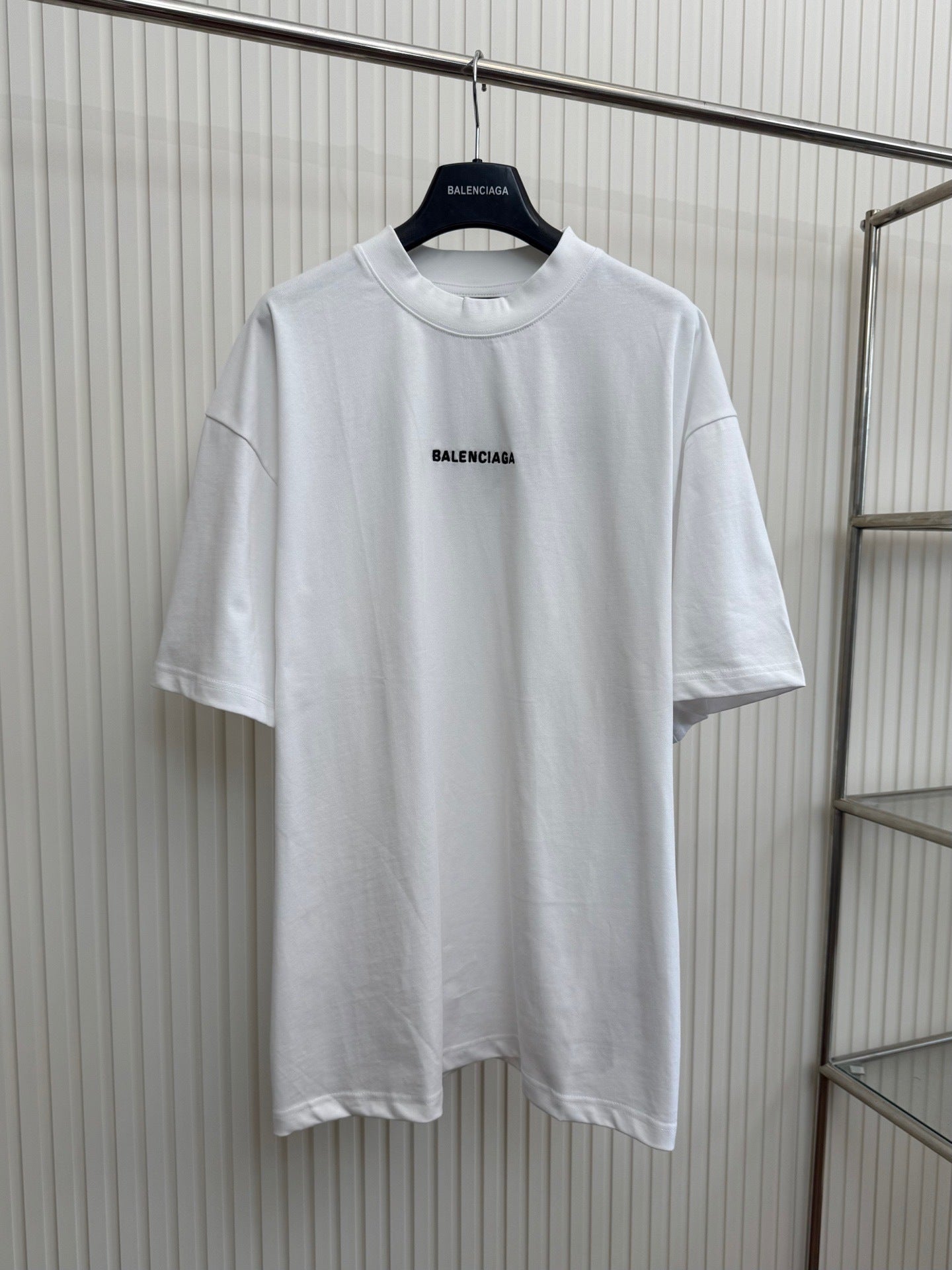 Balenciaga Embroidered Logo T-Shirt "White"