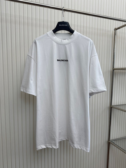 Balenciaga Embroidered Logo T-Shirt "White"