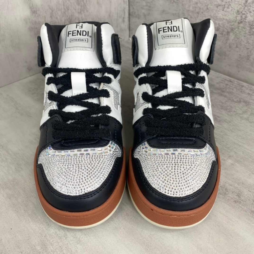 Fendi Match High-Top "Black-White" Crystals