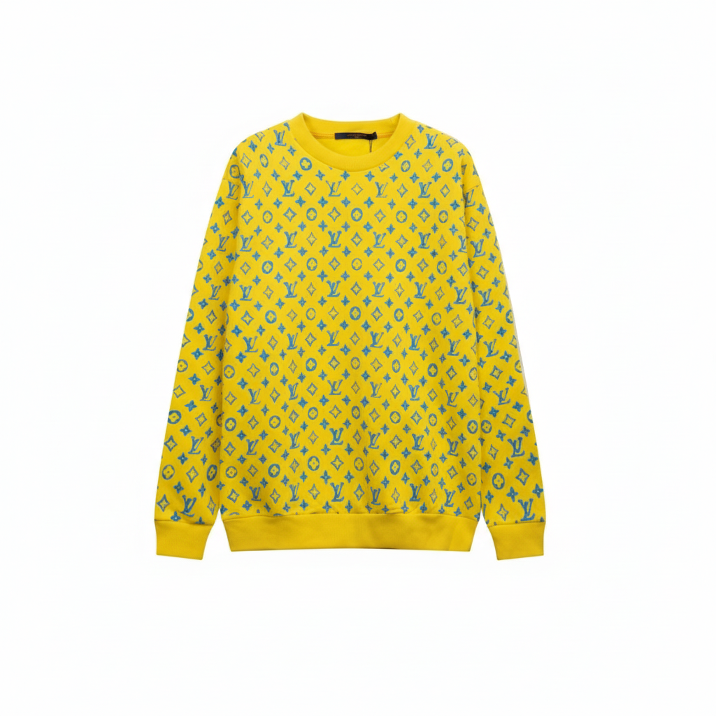 Louis Vuitton Monogram Rainbow Playground Graphic Sweatshirt "Yellow-Blue"