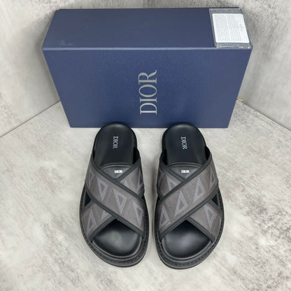Dior CD Diamonds Slides "Black"