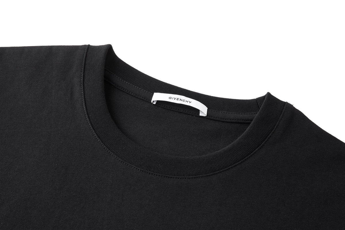 Givenchy T-shirt in Cotton with Givenchy Stamp Print "Black"