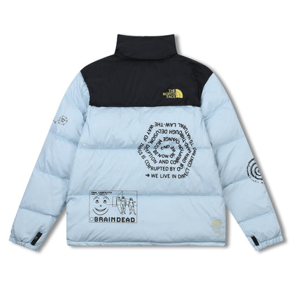 Brain Dead x The North Face Down Jacket "Baby Blue-Black"