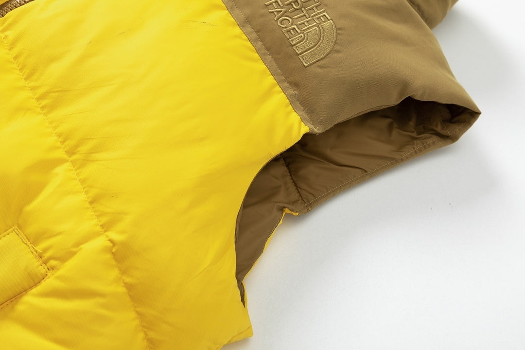 The North Face Nuptse 700 Down Vest "Yellow-Brown"