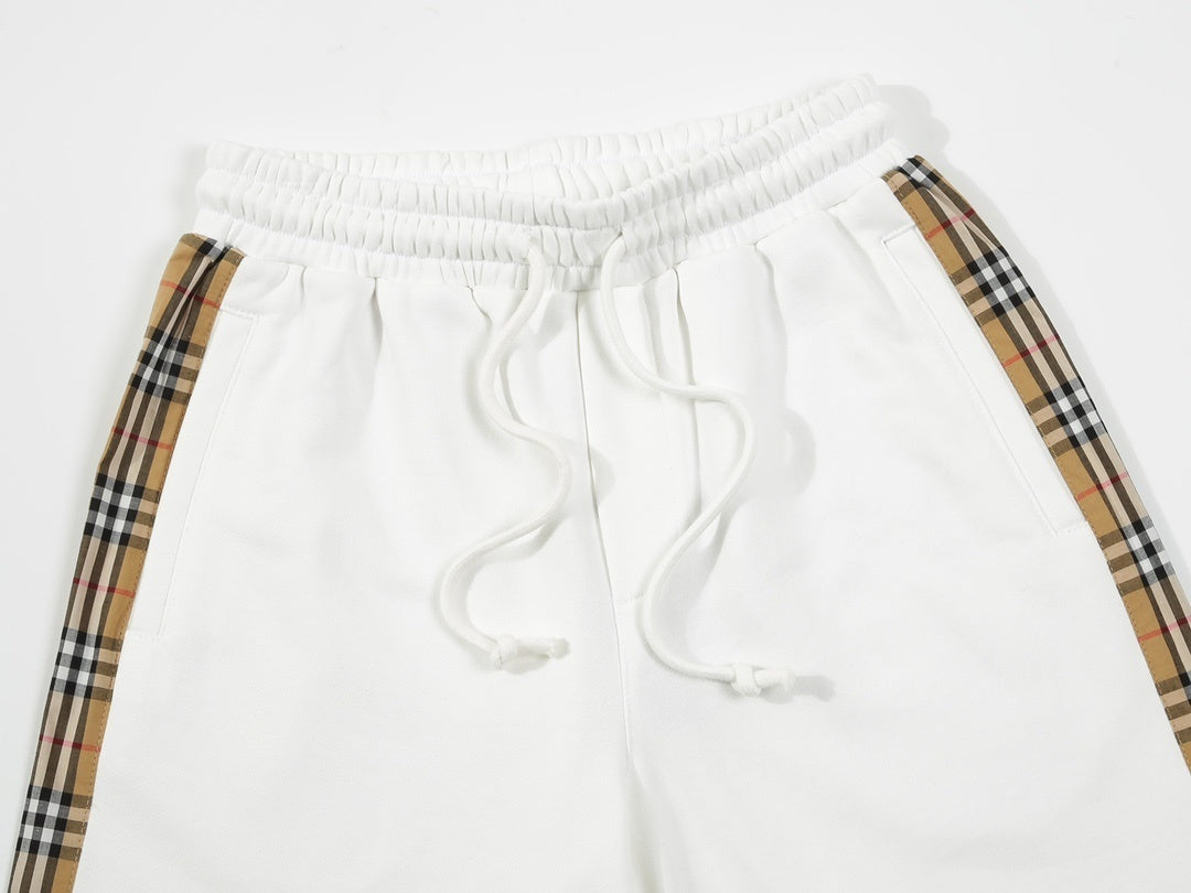 Burberry Check Shorts "White"