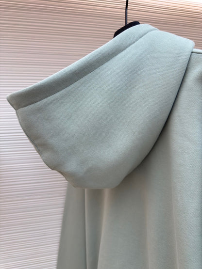 Dior CD Icon Hooded Sweatshirt "Green Cotton Fleece"