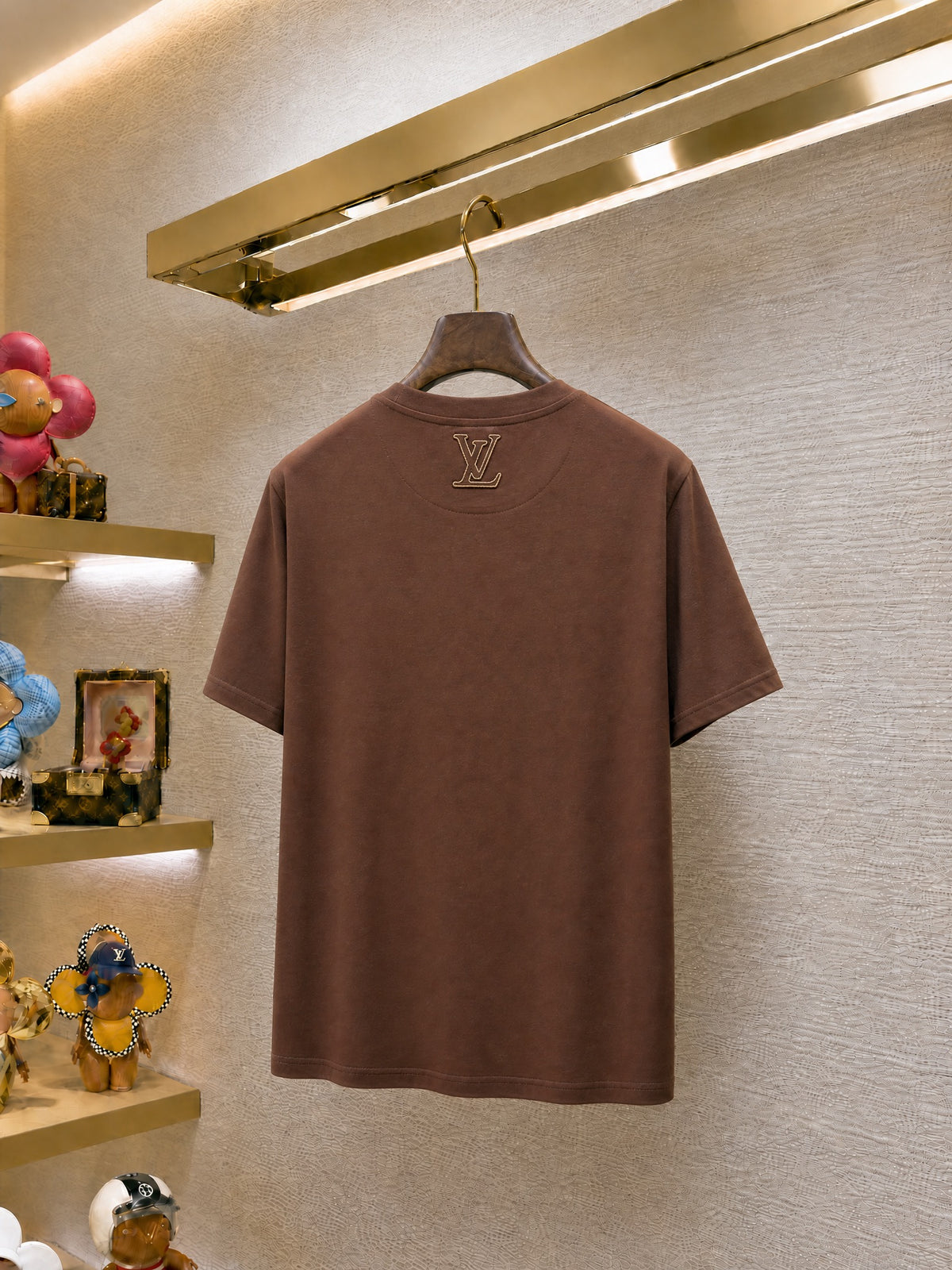 Louis Vuitton Embroidered Signature T-Shirt "Amber Brown"