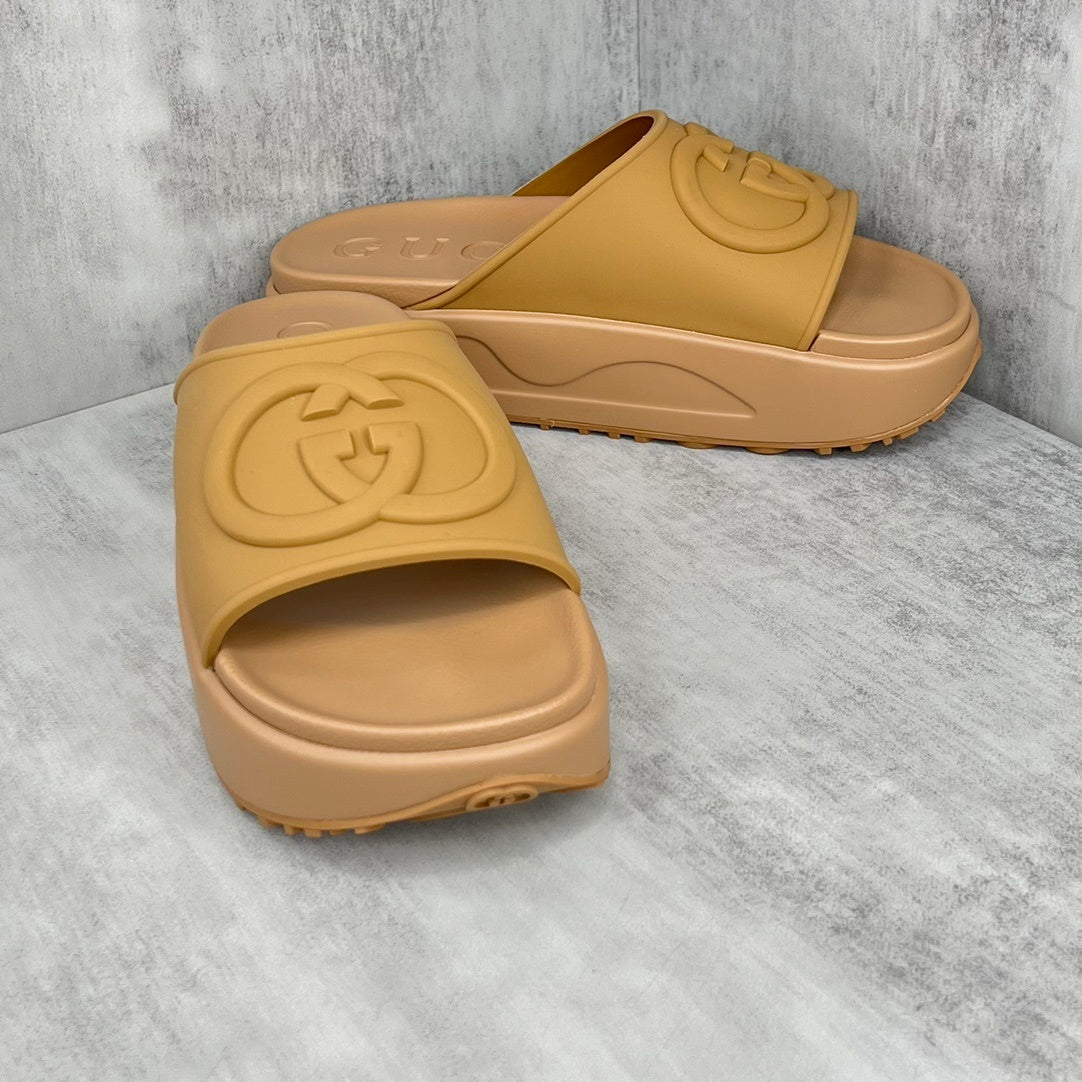 Gucci Slides "Camel Brown"