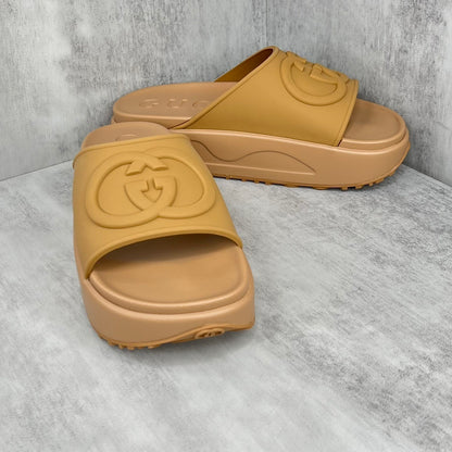 Gucci Slides "Camel Brown"