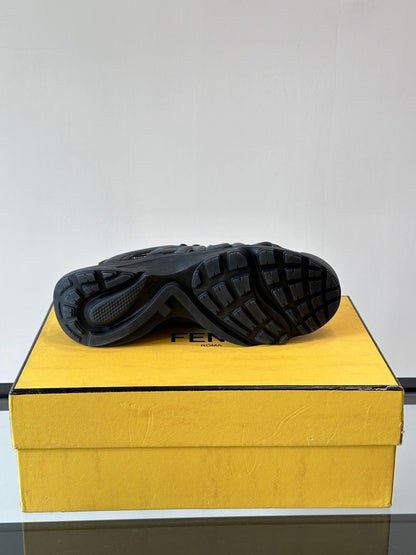 Fendi Tag Sneaker "Black-Grey"