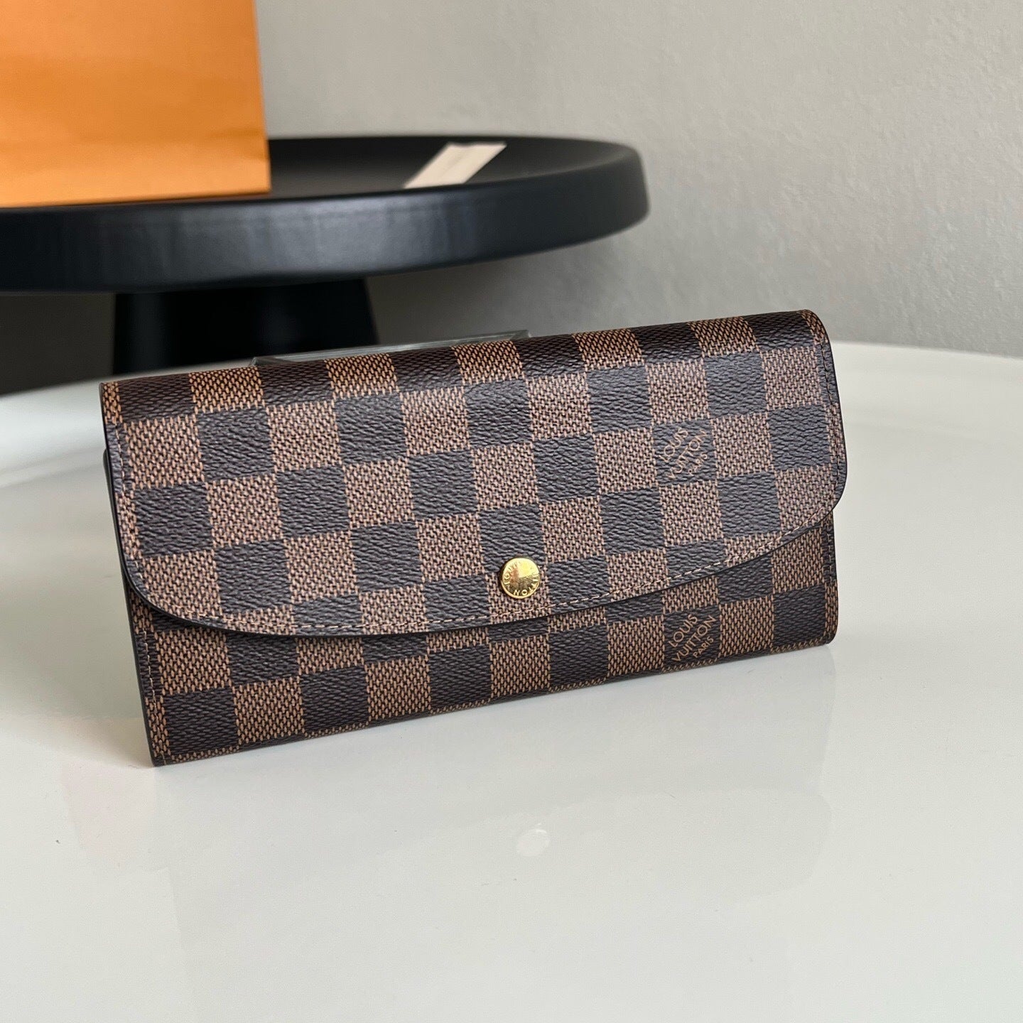 Louis Vuitton Emilie Wallet "Damier Ebene"