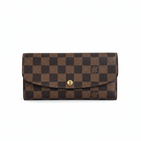 Louis Vuitton Emilie Wallet "Damier Ebene"