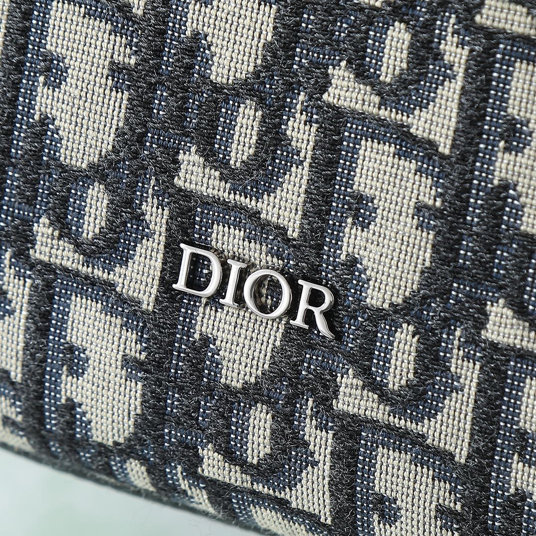 Dior Rider Sling Bag "Beige and Black Dior Oblique Jacquard with Black Grained Calfskin"