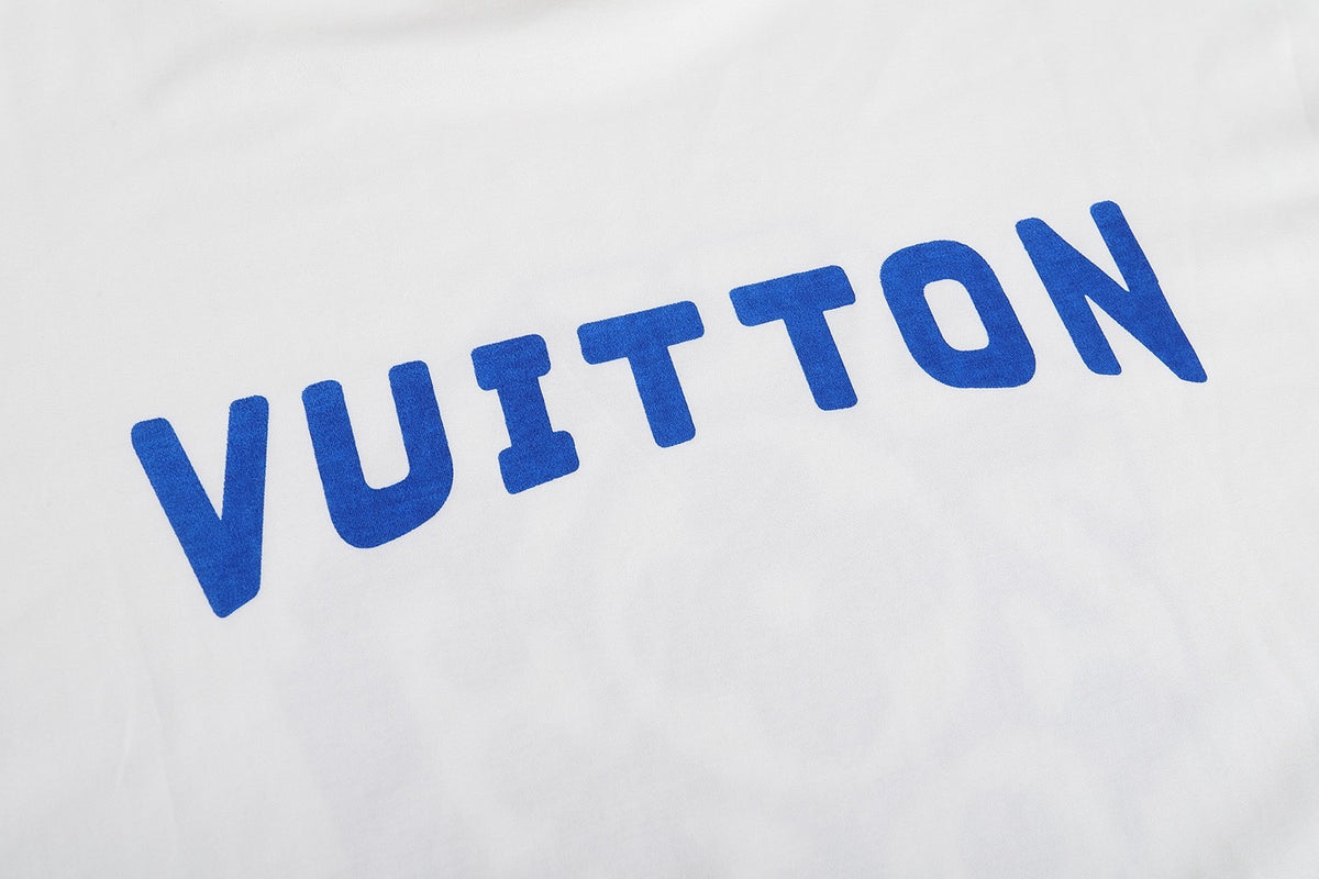 Louis Vuitton Printed Signature T-Shirt "Milky White"