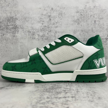 Louis Vuitton Trainers Velcro Strap "Green"