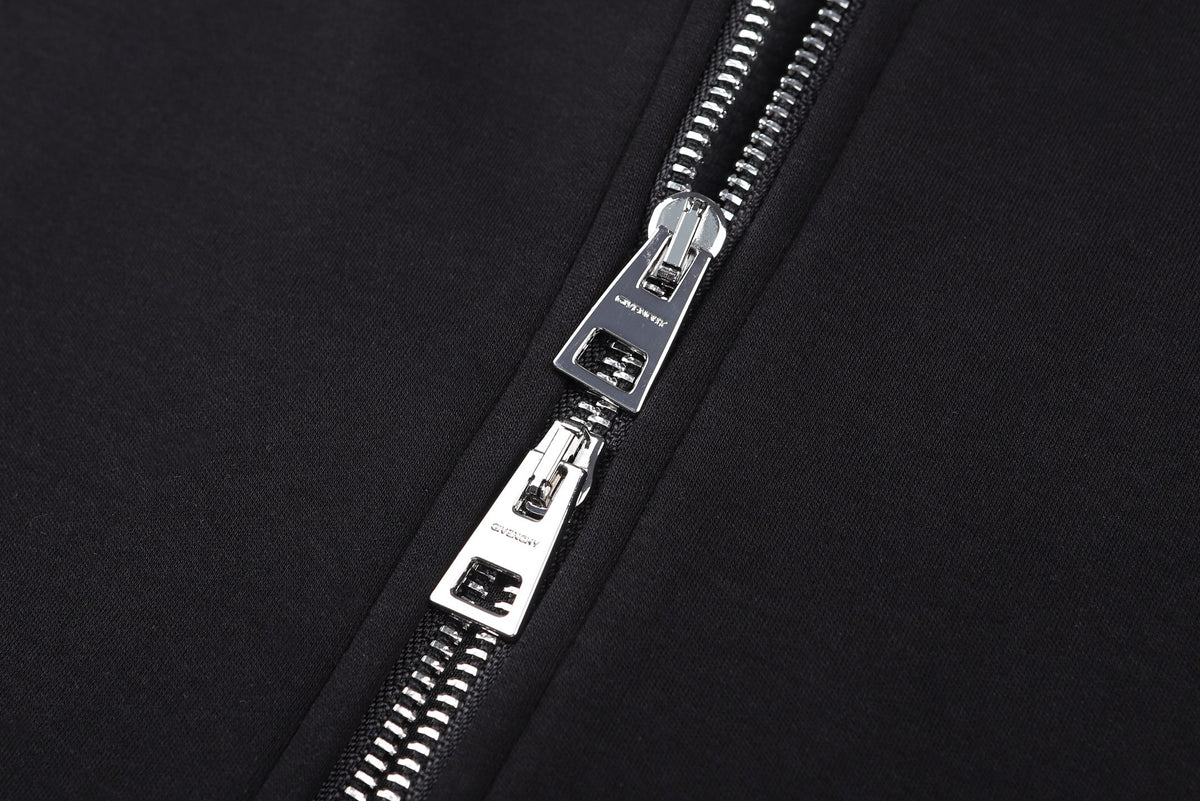 Givenchy Couture Seam Zipped Hoodie "Black"