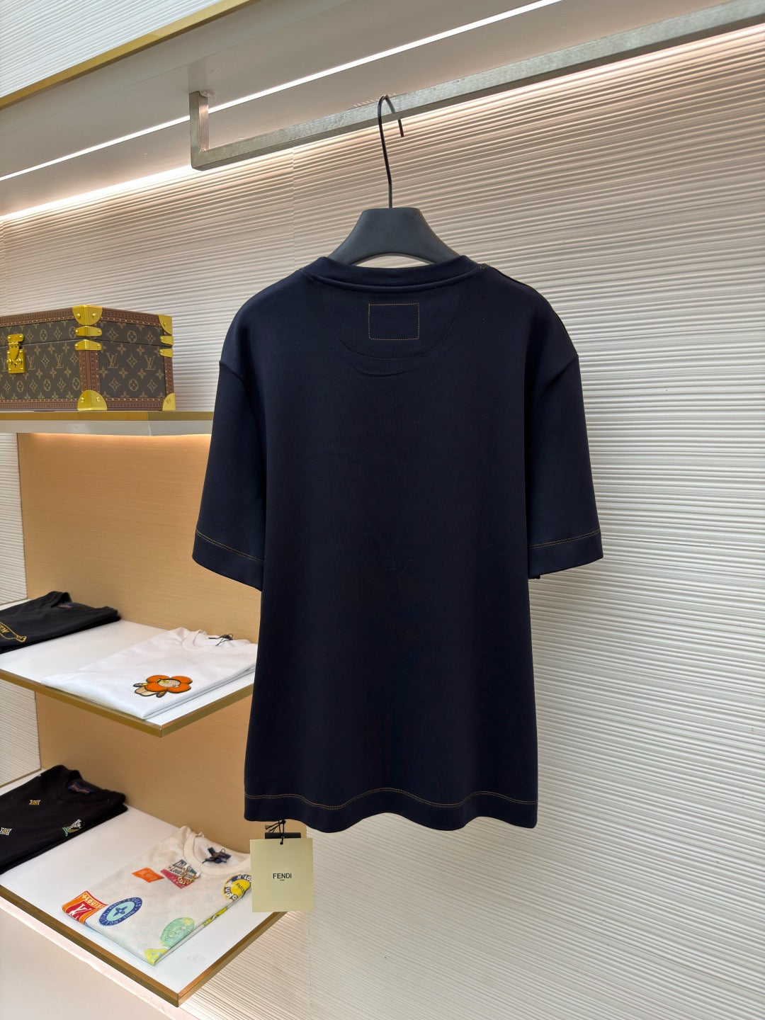 Fendi Cotton T-shirt "Dark Blue"
