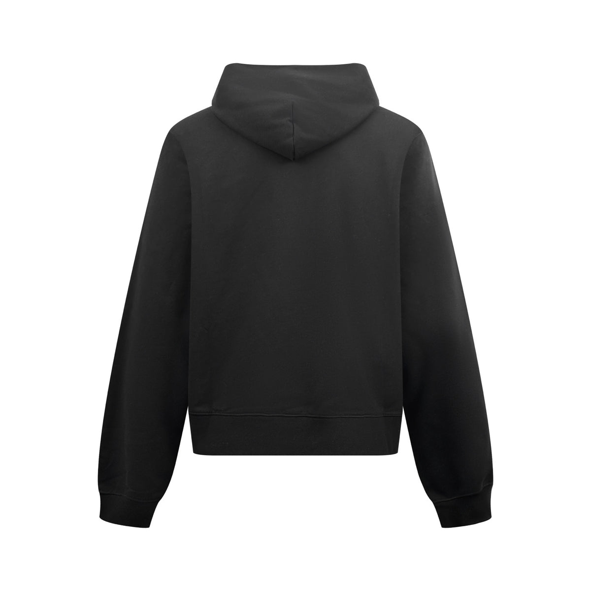 Gucci Cotton Hooded Sweatshirt with Muted Web "Black"