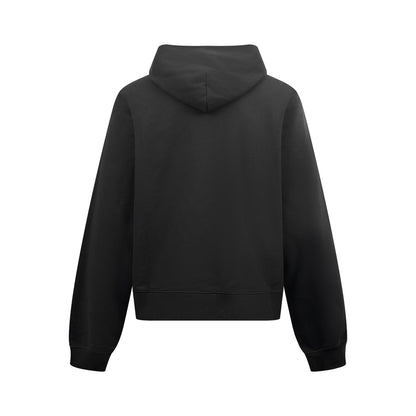 Gucci Cotton Hooded Sweatshirt with Muted Web "Black"