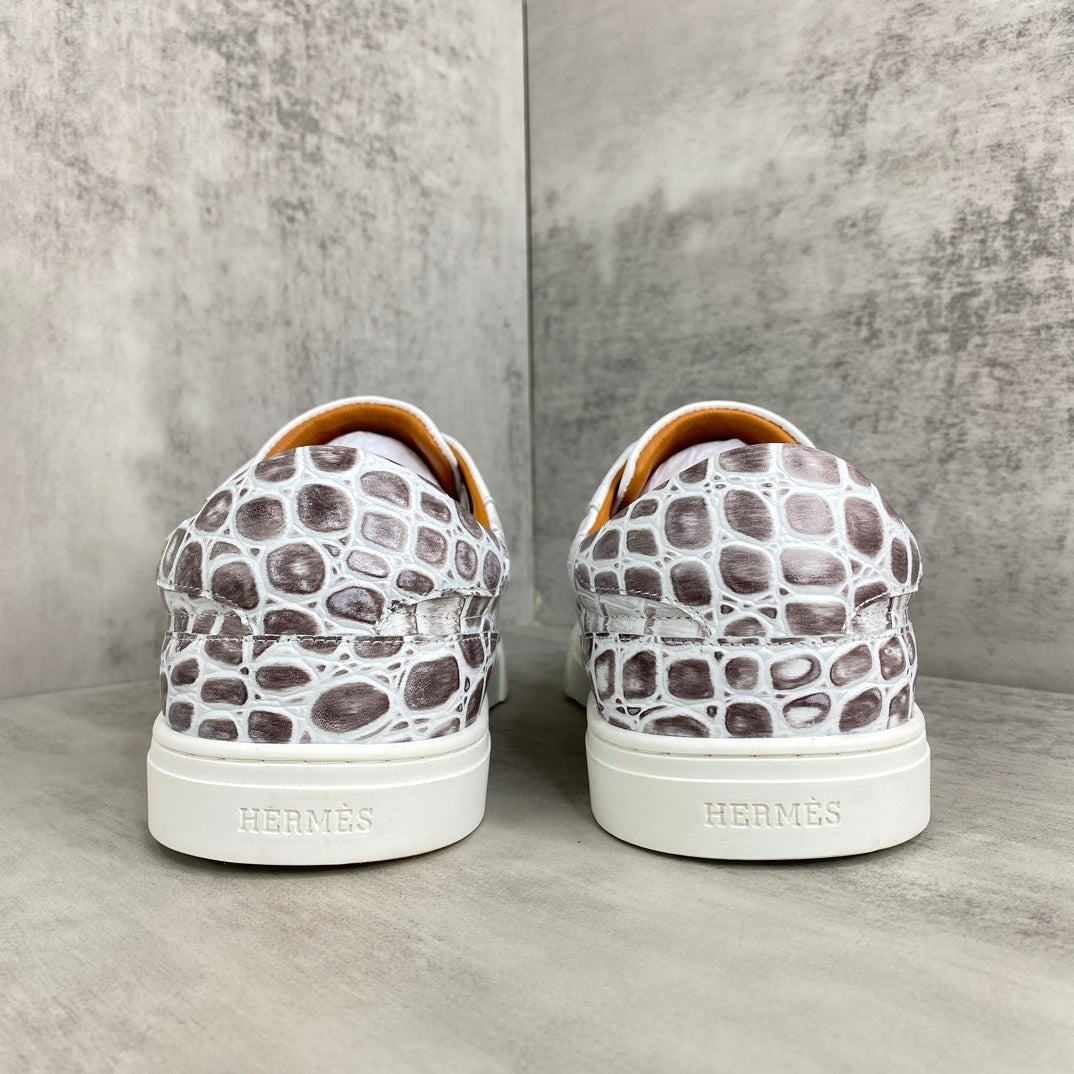 Hermes Day "White Crocodile Pattern"