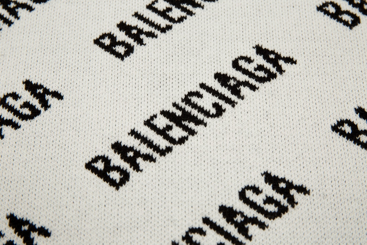 Balenciaga All-Over Logo Sweater "Beige-Black"