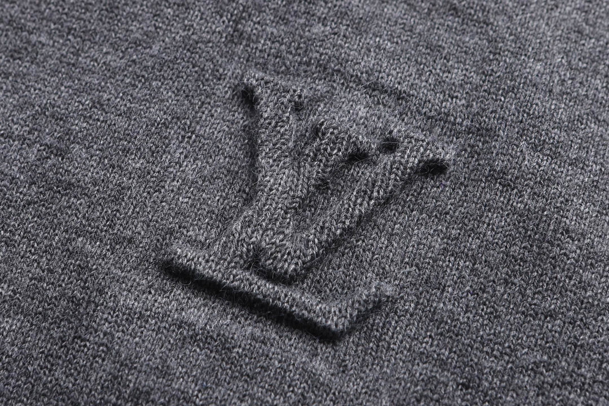 Louis Vuitton LVSE Inside-Out Zipped Through Cashmere Cardigan "Grey"