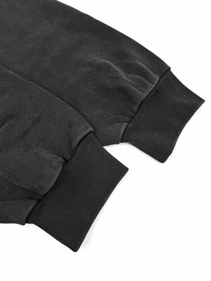 Balenciaga Logo Embroidered Hoodie "Faded Black-Red"