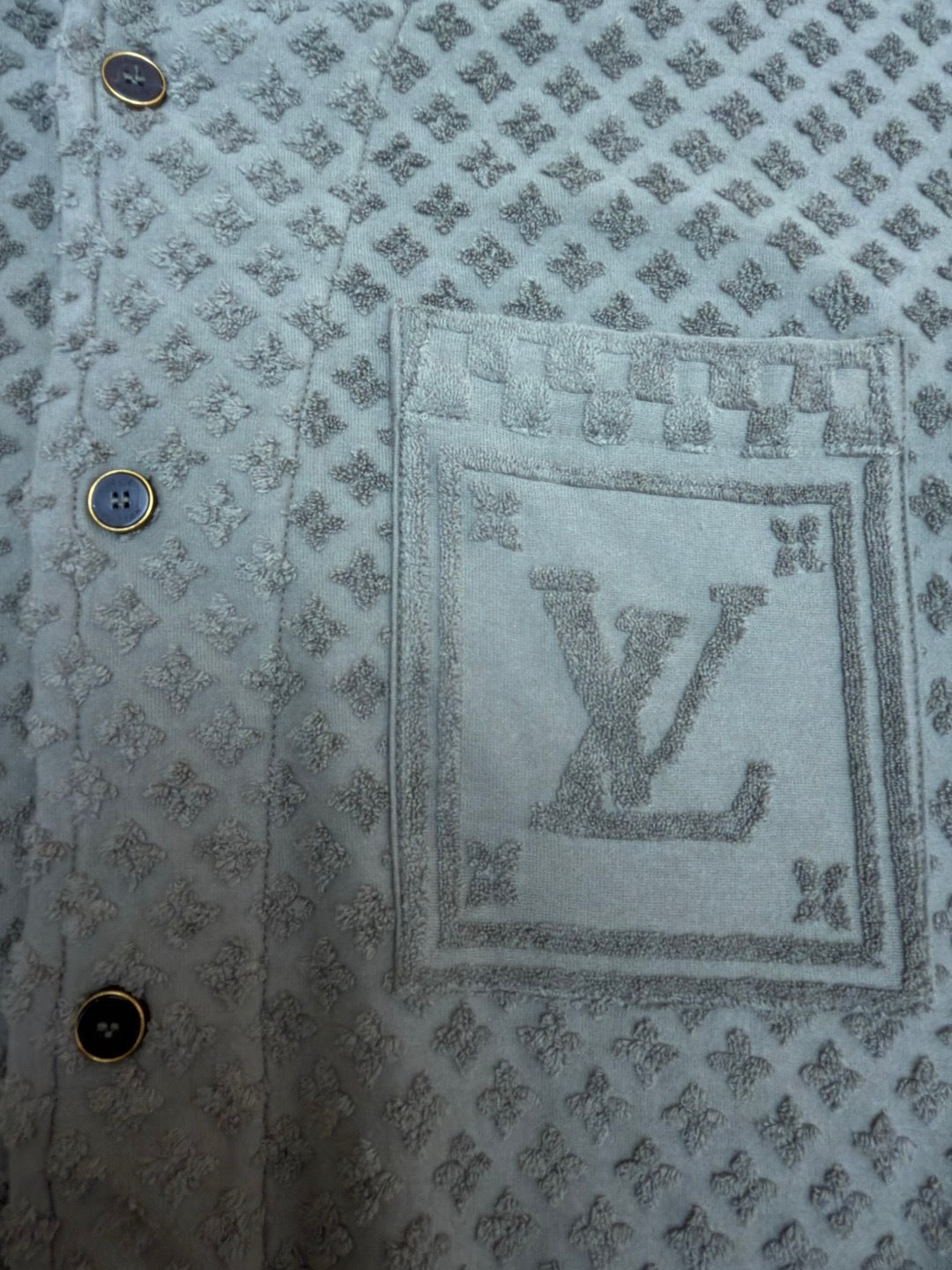 Louis Vuitton French Terry Jacquard Overshirt "New Sage"