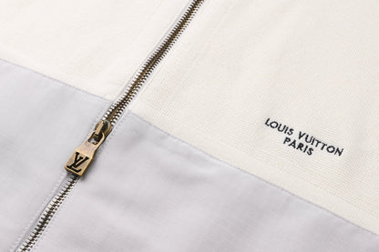 Louis Vuitton Hybrid Knit Tracksuit Top "Milk White"