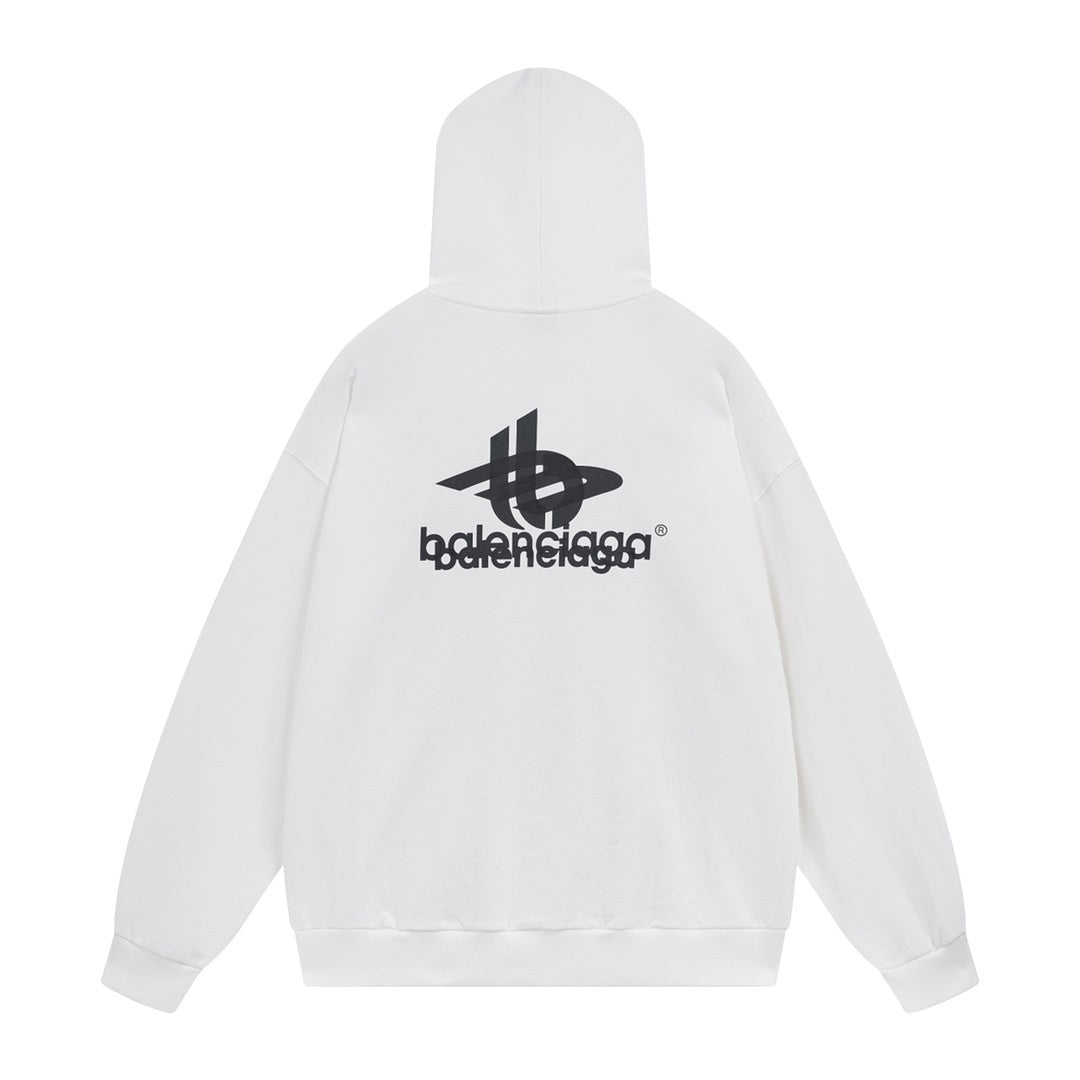Balenciaga Hoodie "White-Black"
