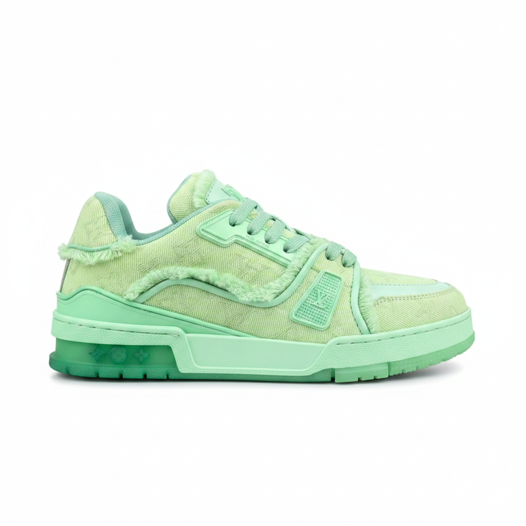 Louis Vuitton LV Trainers "Green Denim"