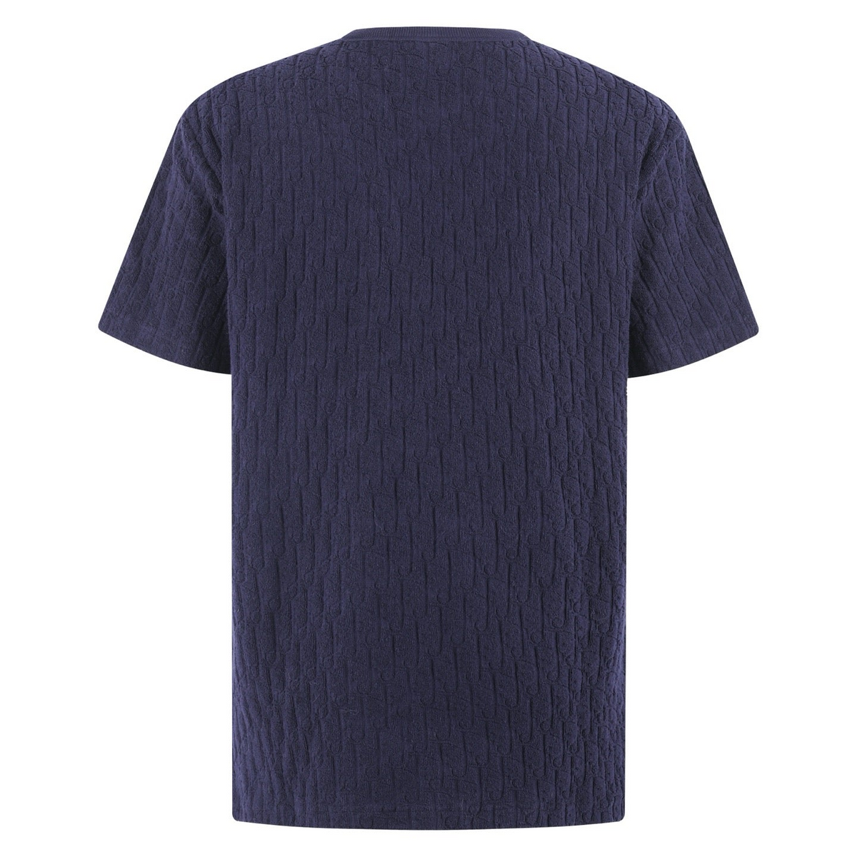 Dior Oblique T-Shirt "Navy Blue Terry Cotton"