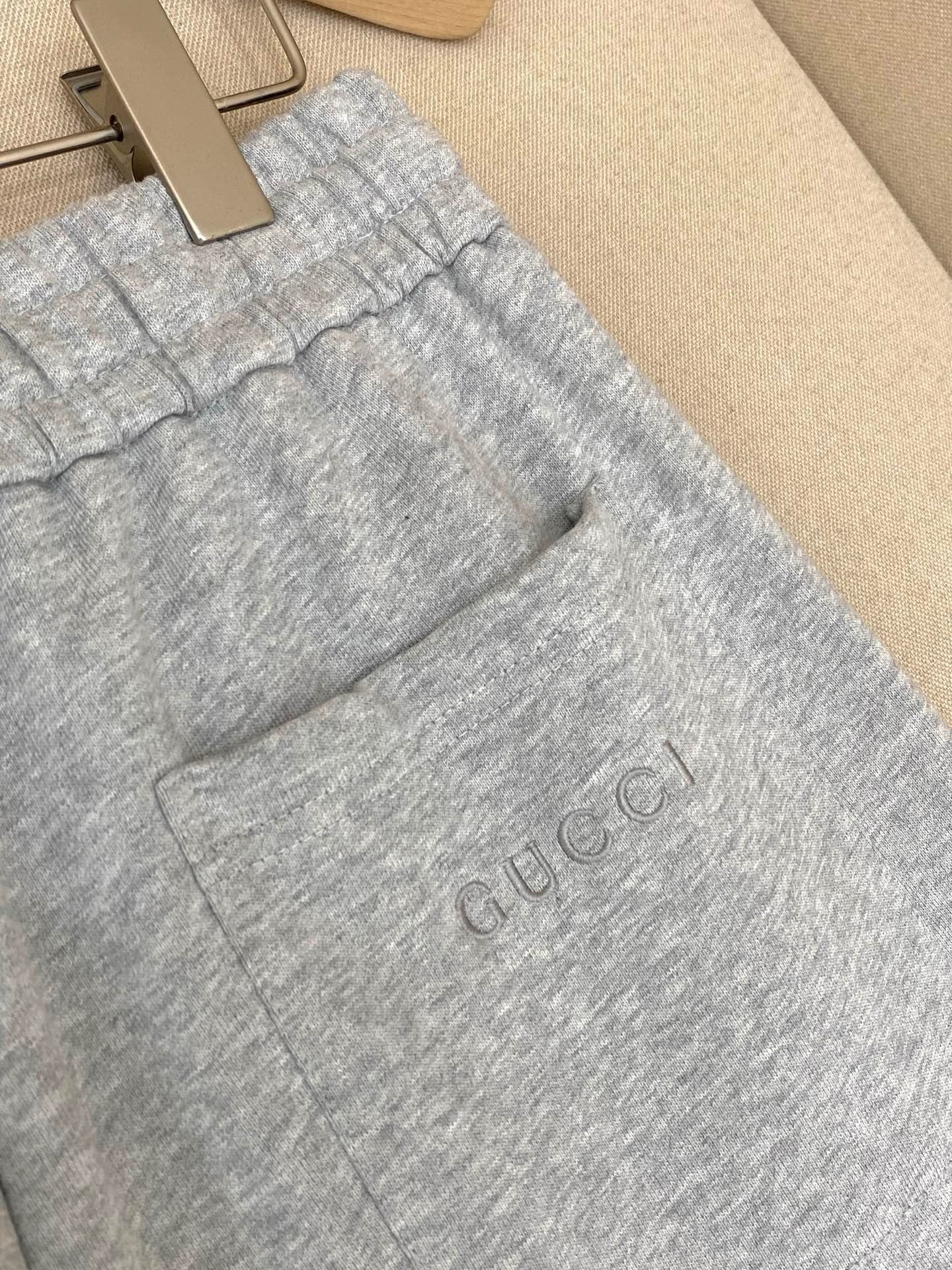 Gucci Cotton Jersey Jogging Pant "Grey"