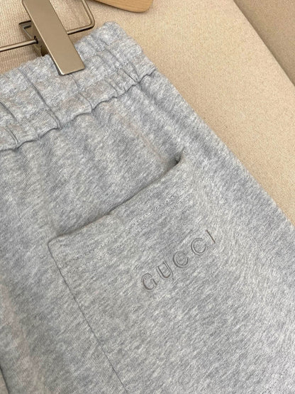 Gucci Cotton Jersey Jogging Pant "Grey"