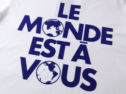 Louis Vuitton Graphic Cotton T-Shirt "Milky White"