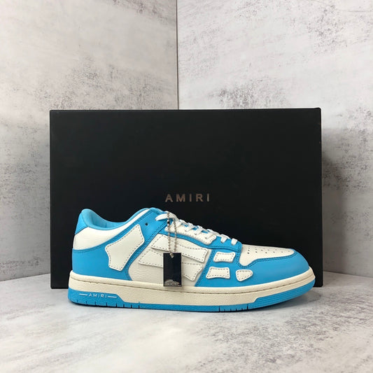 Amiri Skel Top Low "White-Blue"