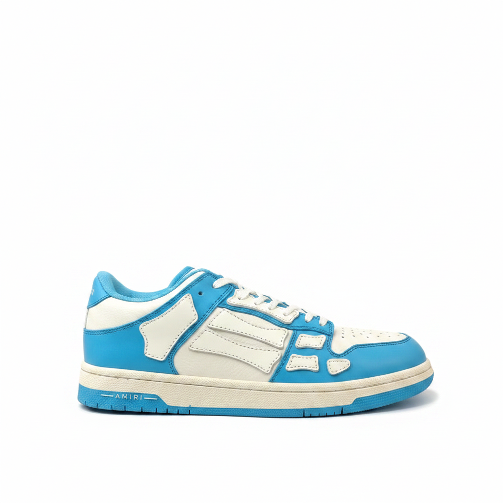 Amiri Skel Top Low "White-Blue"