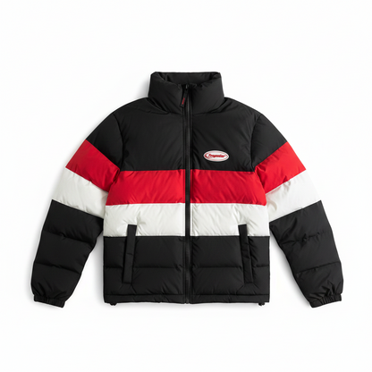Trapstar Hyperdrive Down Jacket "Black-Red-White"