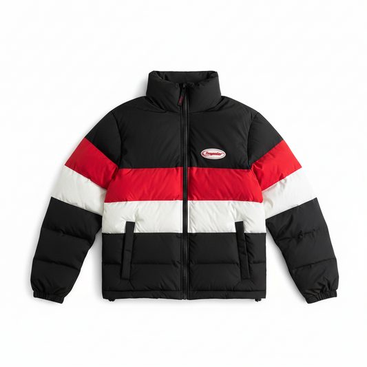 Trapstar Hyperdrive Down Jacket "Black-Red-White"