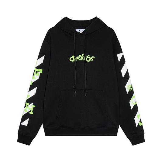 Off-White Opposite Arrow Boxy Hoodie "Black-Lime"