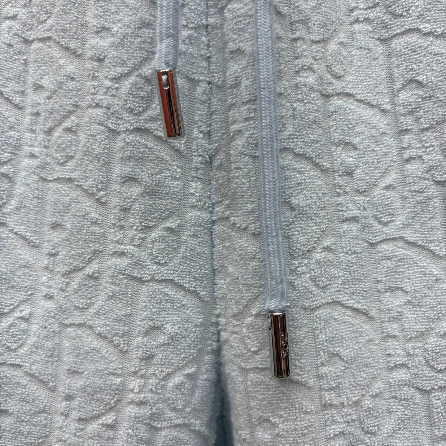 Dior Oblique Shorts "Baby Blue Terry Cotton Jacquard"
