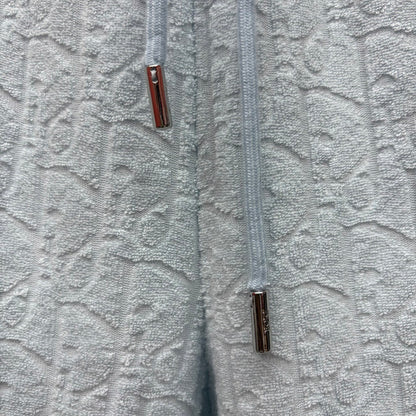 Dior Oblique Shorts "Baby Blue Terry Cotton Jacquard"