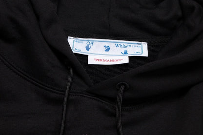 Off-White Arrow Caravaggio Mercy Skate Hoodie "Black-Purple"