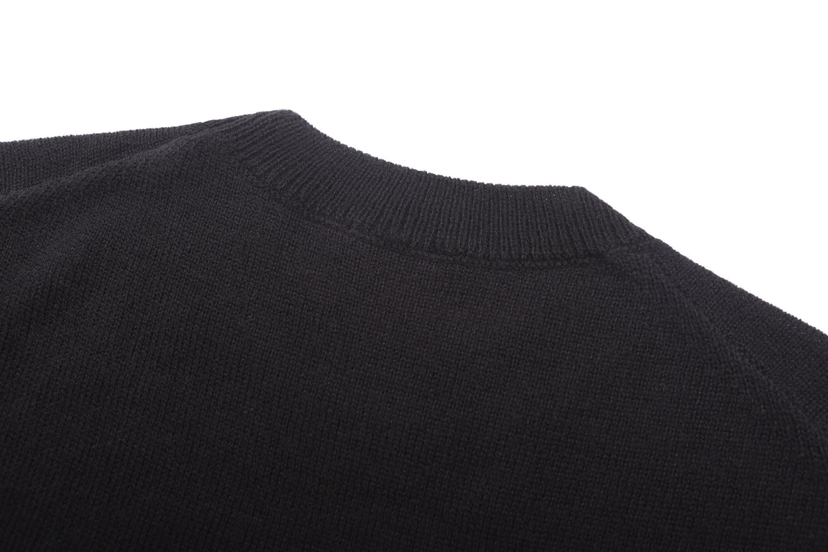 Dior Reverse Sweater "Black Wool-Cashmere Jacquard"