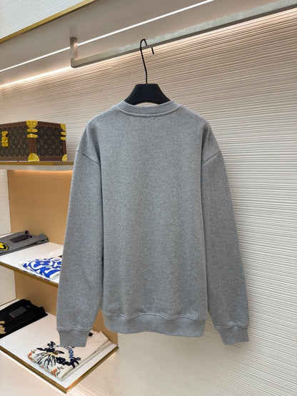 Gucci Cotton Jersey Sweatshirt with Print "Grey"
