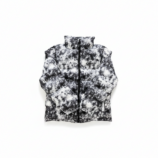 Trapstar Hyperdrive Down Jacket "Black-Tie Dye"