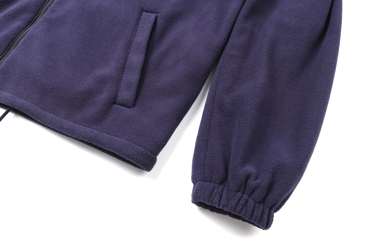 Prada Hooded Technical Fabric Blouson Jacket "Navy"